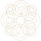 Bright Creations Metal Rings for Crafts, Macrame, and Dream Catchers (6 Sizes, Gold, 24 Pack)